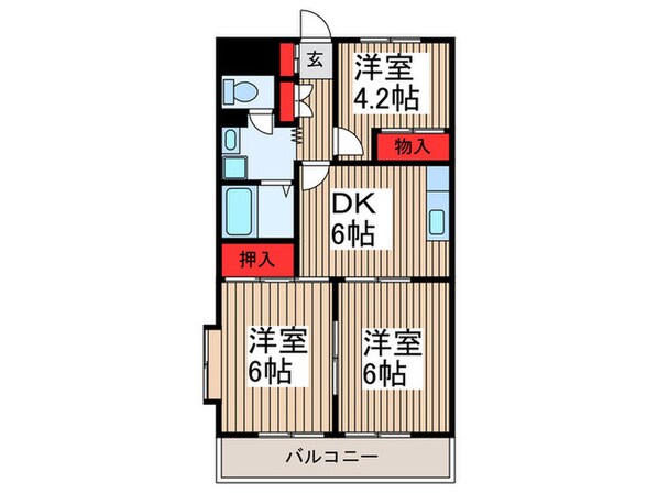 エミネンス北戸田の物件間取画像